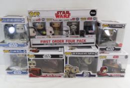 7 Star Wars Funko! Pop Figures in Boxes