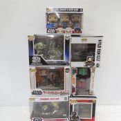 7 Star Wars Funko! Pop Figures in Boxes