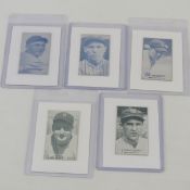 5 Original 1934 Exhibits 4-in-1 Break Cards