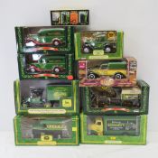 9 Collector diecast John Deere trucks