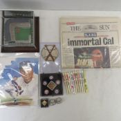 MLB Collectibles- Stadium Model, Mini Bats