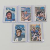 5 1970 Kellogg's 3D Football Cards- Bubba Smith