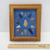 Native American Artifact display with spear point