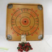 Vintage Double Style Carom Board with Pieces
