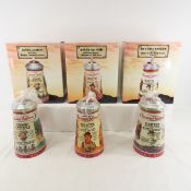 3 Anheuser-Busch Famous Outlaw Steins