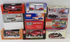 11 Diecast Advertising cars Car Quest, Crown, Ace