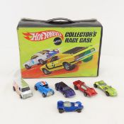6 Vintage Hot Wheels Redlines in Case