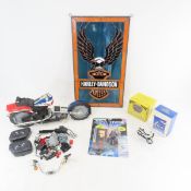 Harley Davidson Stained Glass & Toys