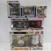 7 Assorted Funko! Pop Star Wars Figures in Box