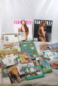 Ephemera Lot - Postcards Magazines Other