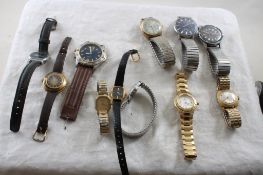 Wristwatches Waltham, Citizen, Seiko, Timex Plus