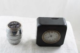 Lux Clock/Bank Combination Works, Barrel Bank