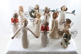 11 Willow Tree Angels & Other Ass't Figurines
