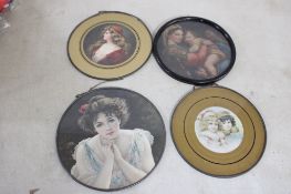 4 Victorian Early 1900's Flue Covers