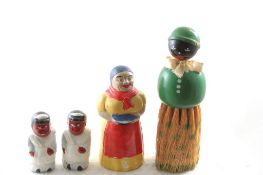 Black Americana Clothes Brush, Shakers, Mammy