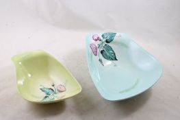 2 Carlton Ware Floral Design Serving Bowls England