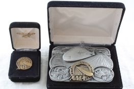 2002 AMA Belt Buckle & Pin Bonneville Salt Flats