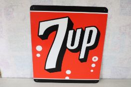 7-UP Metal Sign 15 1/4