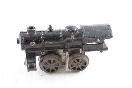 Cast Iron Wind-Up Locomotive Train Engine Works