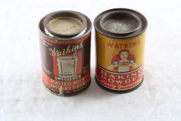 2 Trial Size Watkins Winona Mn Advertising Tins