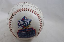 1999 Cleveland Indians World Series Champs Ball