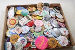 Large Lot Vintage Pinback Buttons