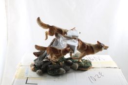 Danbury Mint Nick Bibby Wolf Sculpture