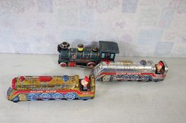 3 TM Made in Japan Battery Op Train Locomotives