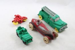 #3 Race Car, Telephone Truck, Motorcycle Cop, Jeep