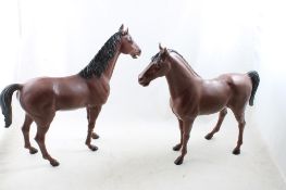2 Johnny West Thunderbolt Brown Horses