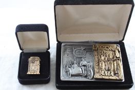 1998 Laconia Ama Belt Buckle & Pin