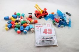HyVee Race Car, Fisher Price People/Truck, Legos