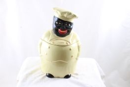 Black Americana Pearl China COOKY Cookie Jar