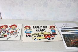 Jim Hansel Wildlife Print Set, Raggedy Ann/Andy