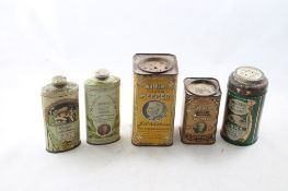 5 Ca. 1920's Watkins Winona Mn. Advertising Tins