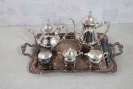 Leonard Silverplate 6 Pc Coffee Tea Service Set
