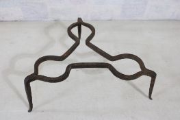 Hand Forged Wrought Iron Hearth Trivet 16