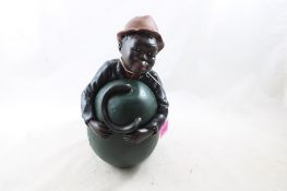 Black Americana Humidor Boy with Watermelon 12