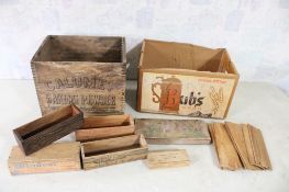 Calumet & Other Wood Boxes, Bub's Beer Crate