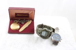 Armitron Pocket Watch/Knife, 2 Wristwatches