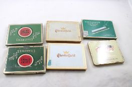 6 Advertising Cigarette Tins Lucky Strike & More