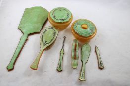 8 Piece Pearlized Celluloid Vanity Items