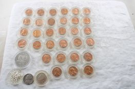 Coins, Uncirculated Pennies, V Nickel, & More