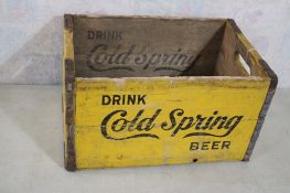 Wood Cold Spring Beer Crate