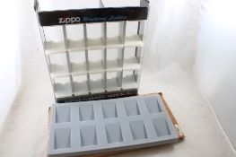 Zippo Lighter Display Case & Lighter Display Board