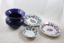 Ladies Spittoon, J Adams Stick Spatterware