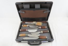 8 knives custom made by Dr. Robert E Molenaar