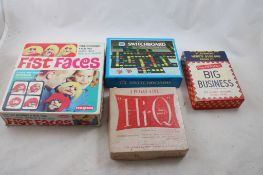 4 Vintage Games Switchboard, Hi-Q, Fist Faces