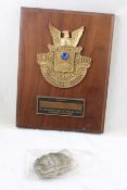 Purple Heart Belt Buckle, US National Guard Plaque