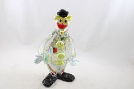 Mid-Century Hand Blown Glass Clown Decanter